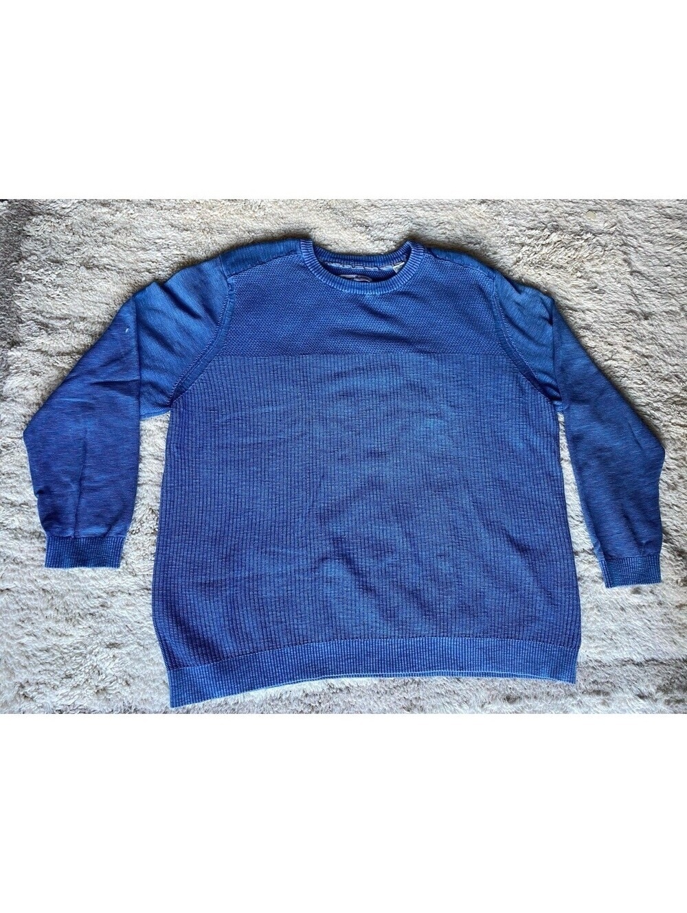 Tommy Bahama Men's 2XL Light Blue Heather Crew Neck sweater coastal country club